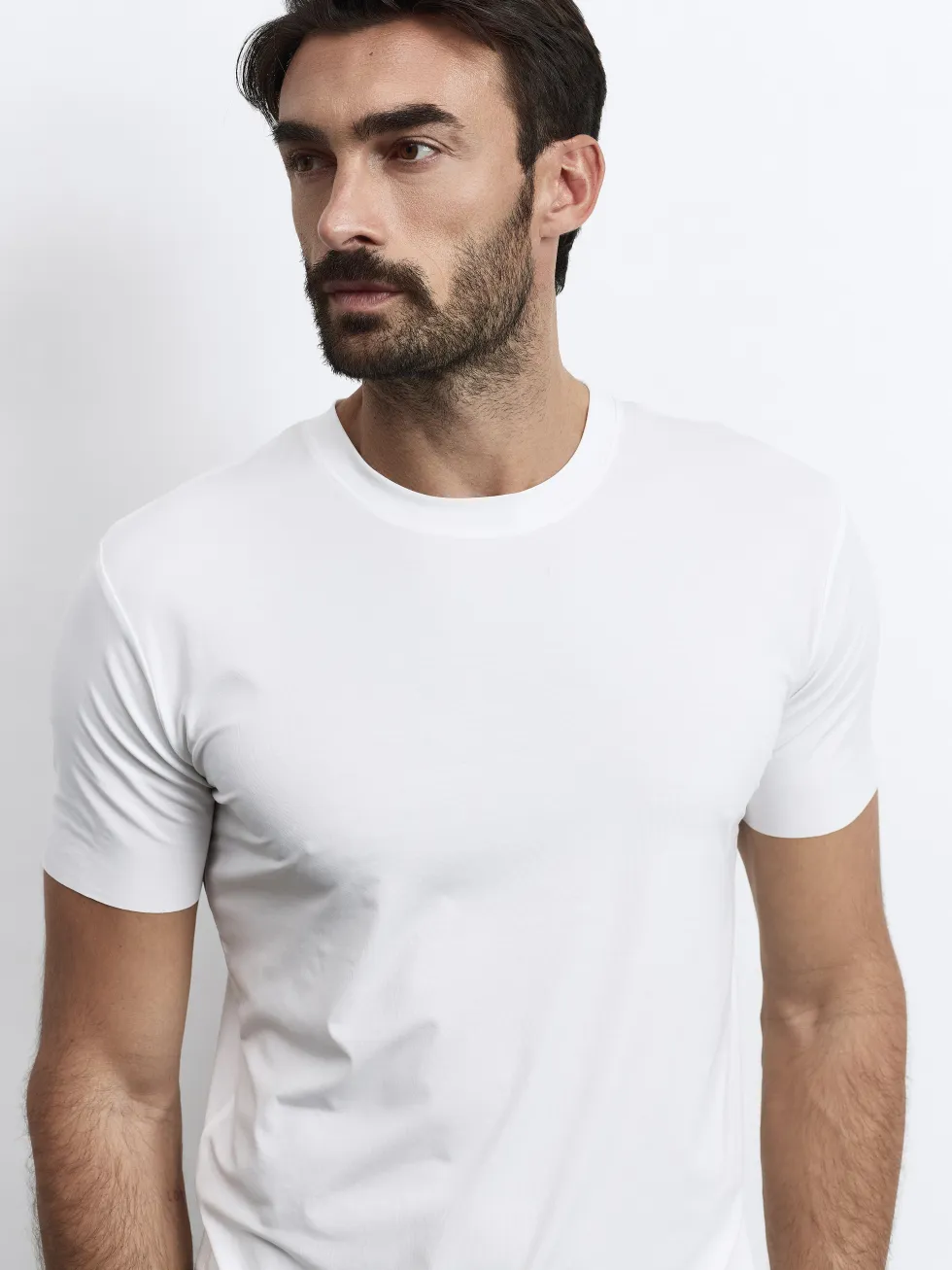 MONEGLIA - NOS, Kurzarm Herren T-Shirt, Rundhals, gestrickt